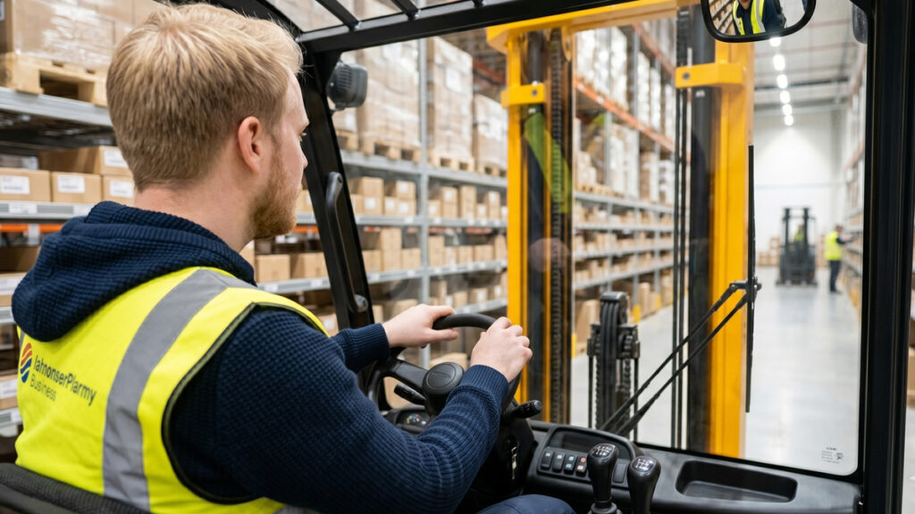 lagerarbejder løn truckcertifikat
