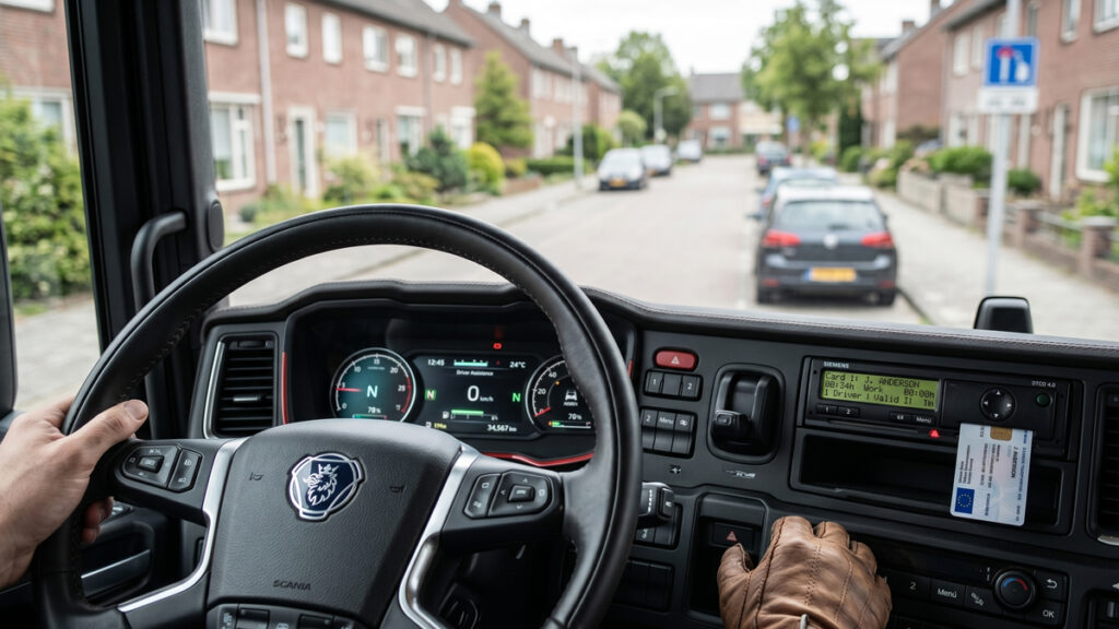 stort kørekort skraldemand